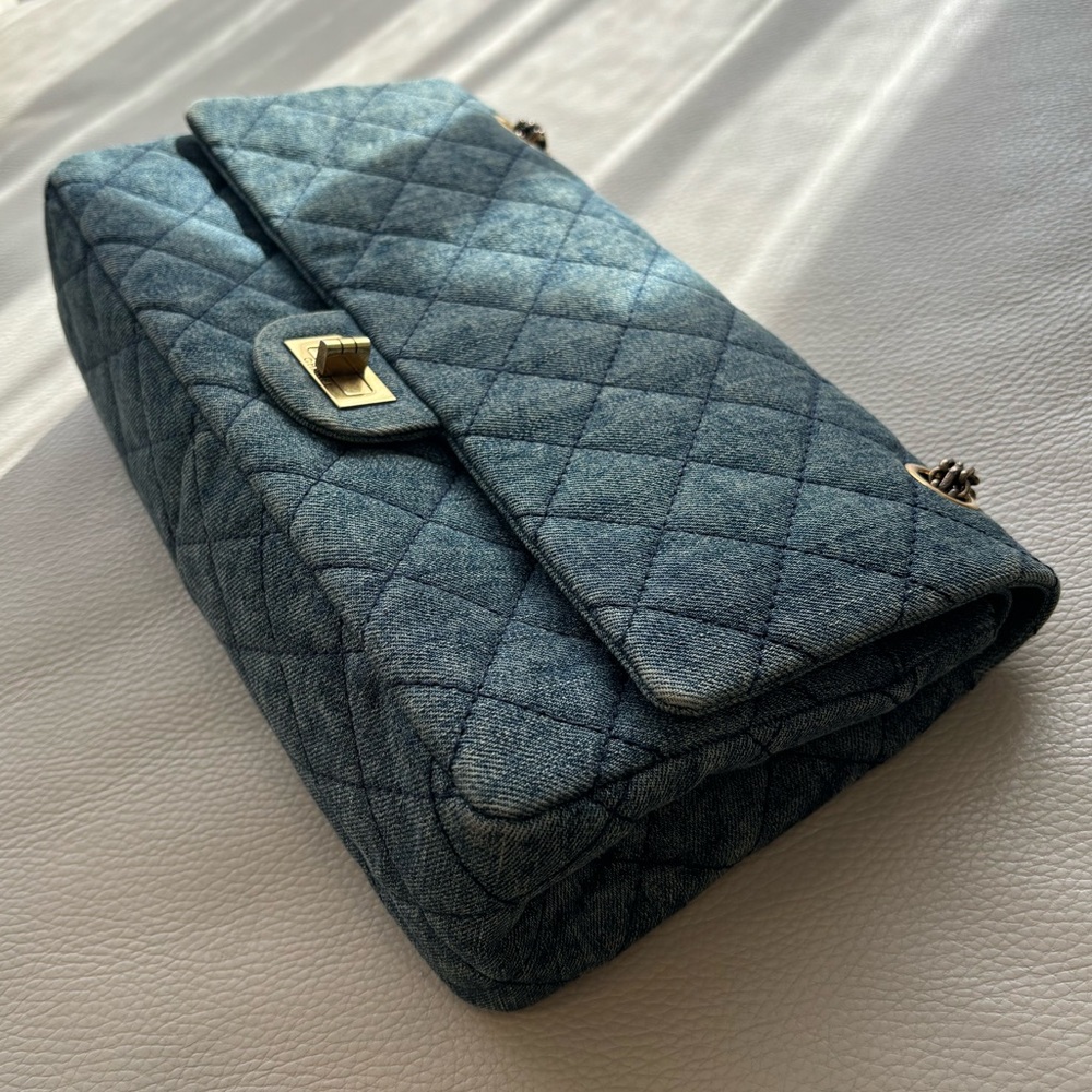 Chanel Denim 2.55 Reissue 226 Aged Gold Hardware 2012